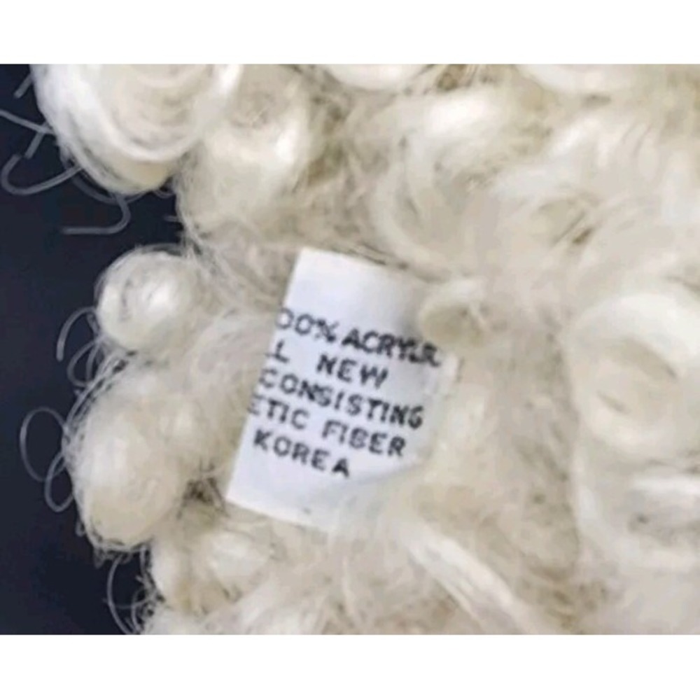Vtg Rare Lulu Wiggy Doggy Poodle Stuffed Animal Curly Hair Synthetic Fiber 8" L - Picture 9 of 12